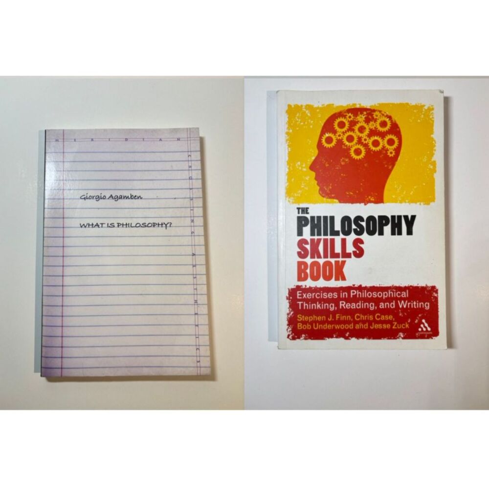 Lot of 2 Philosophy Books: Philosophy Skills Book, What is Philosophy V GOOD/ACC